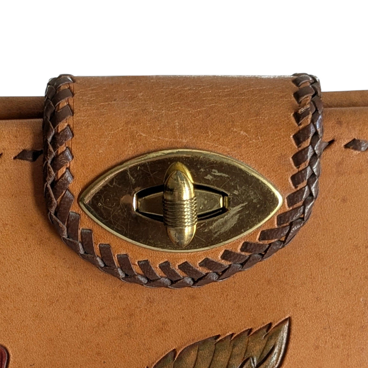 Tooled Leather Shoulder Bag