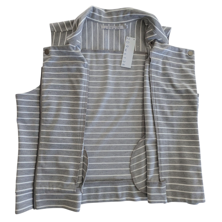 209WST38 Striped Moto Vest Size Large