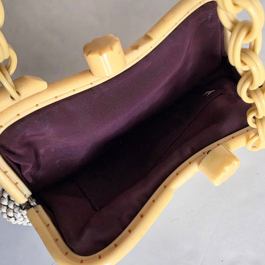 Whiting & Davis Mesh Bag with Bakelite Frame