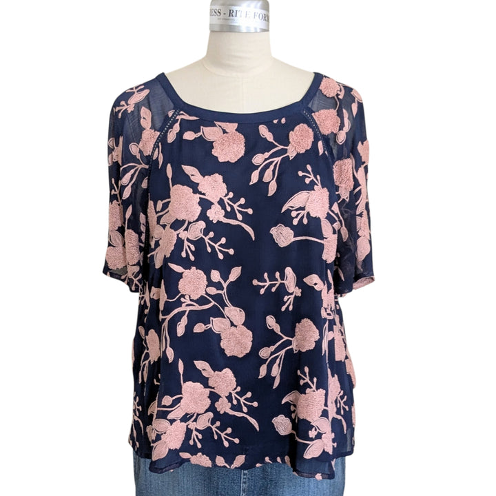 Anthropologie Maeve Franca Textured Top Size Large