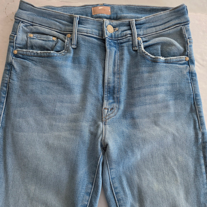 Mother The Insider Crop Step Fray Jeans Size 28