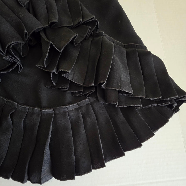 Calvin Tran Pleated Wrap Skirt Size Medium