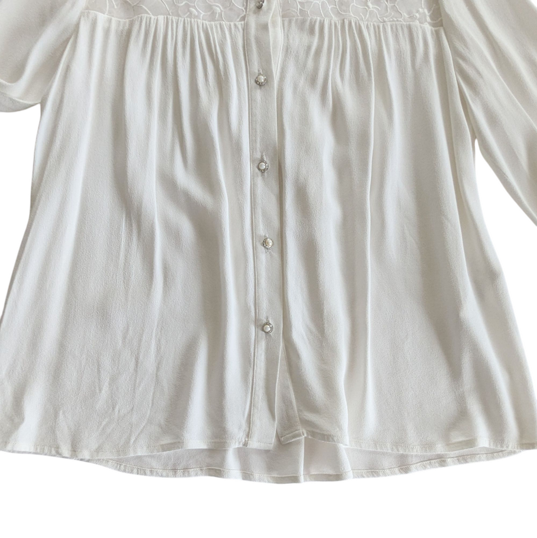 Paul & Joe Paris White Blouse Size 4