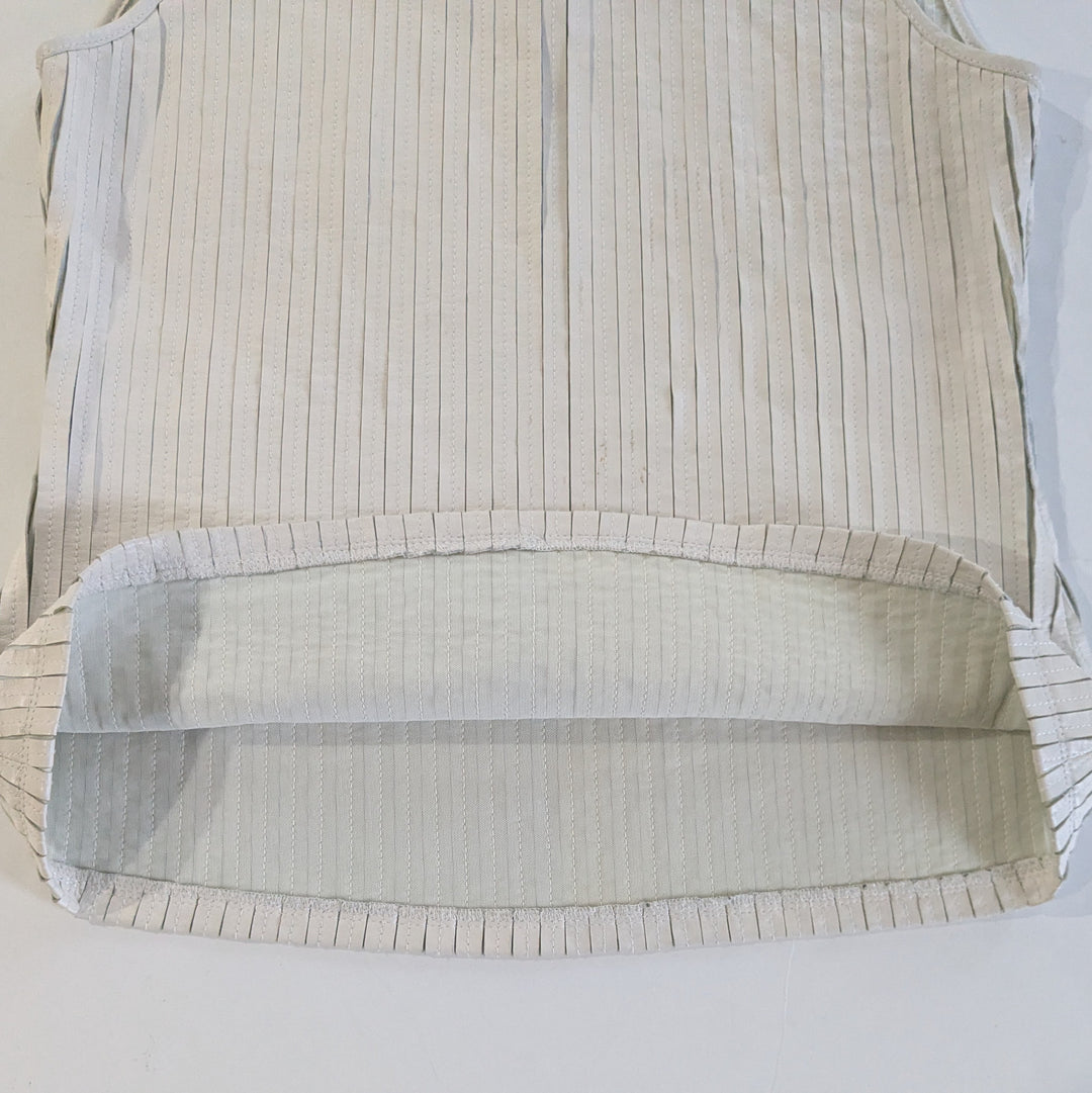 Ecru Leather Top Size Medium