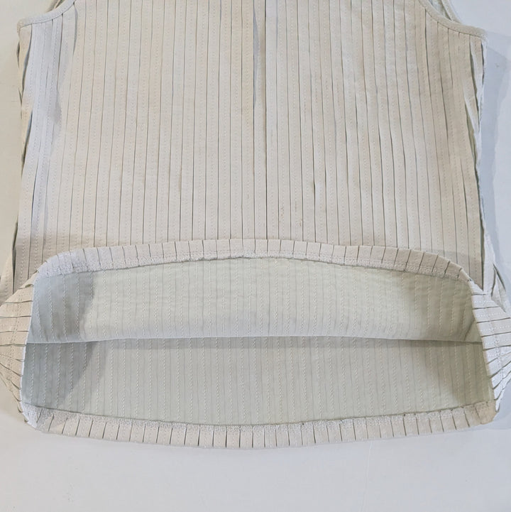 Ecru Leather Top Size Medium