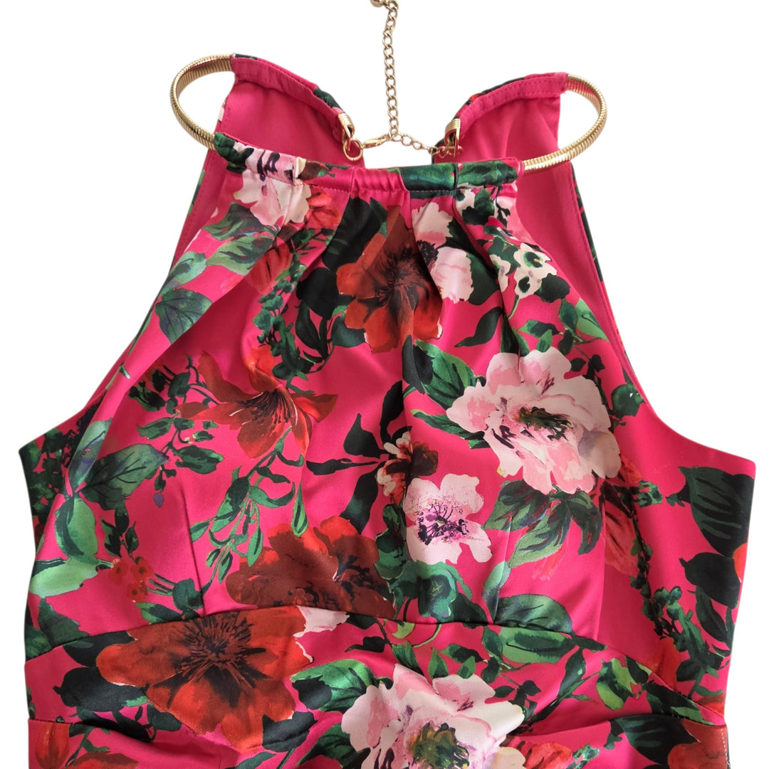 Eliza J Pink Floral Dress Size 8