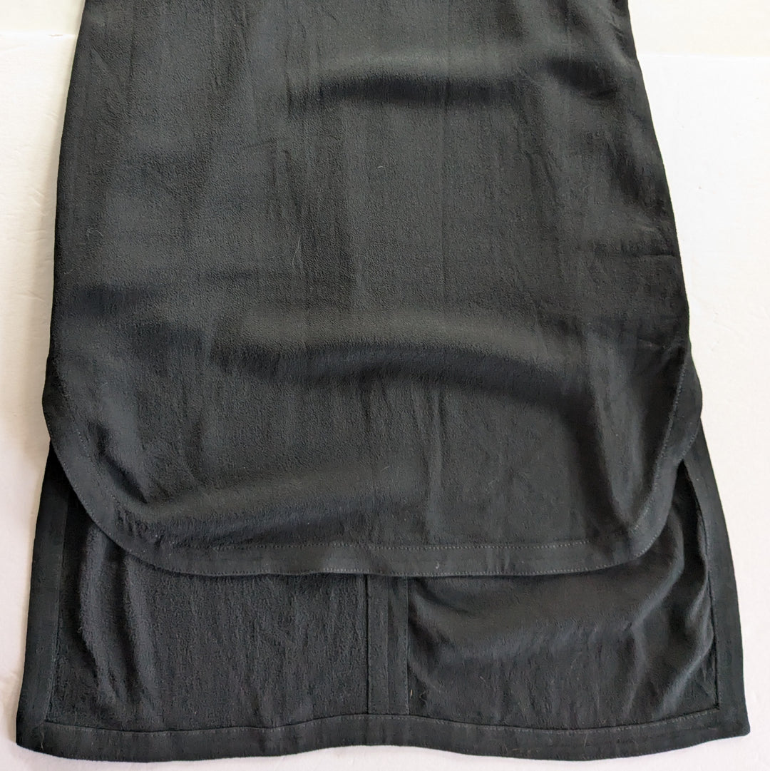 Helmut Lang Black Blaze Layered High Low Dress Size 4