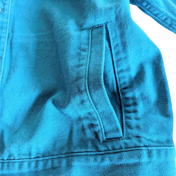 COS Bright Blue Denim Jacket Size Small