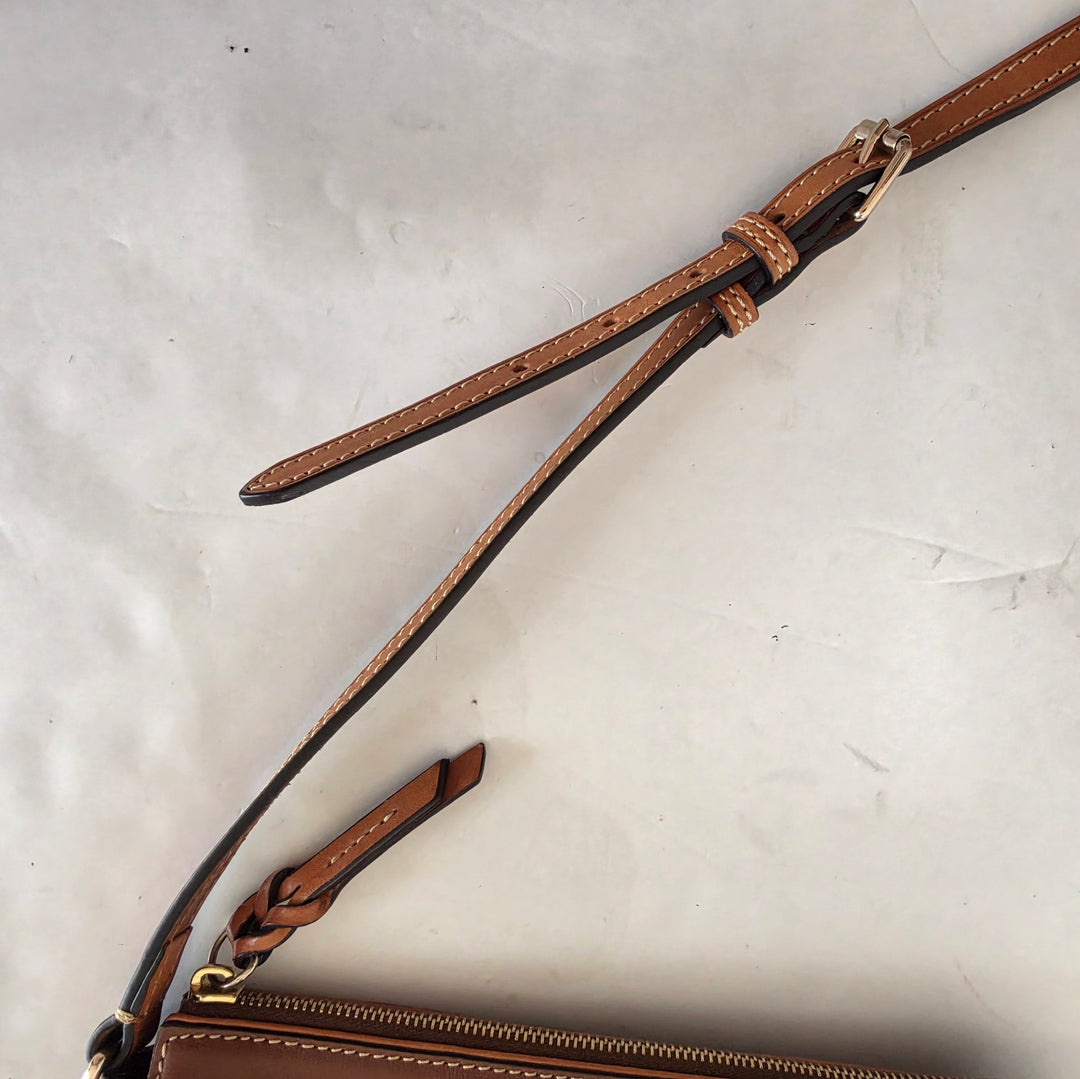 Dooney & Bourke Brown Leather Crossbody