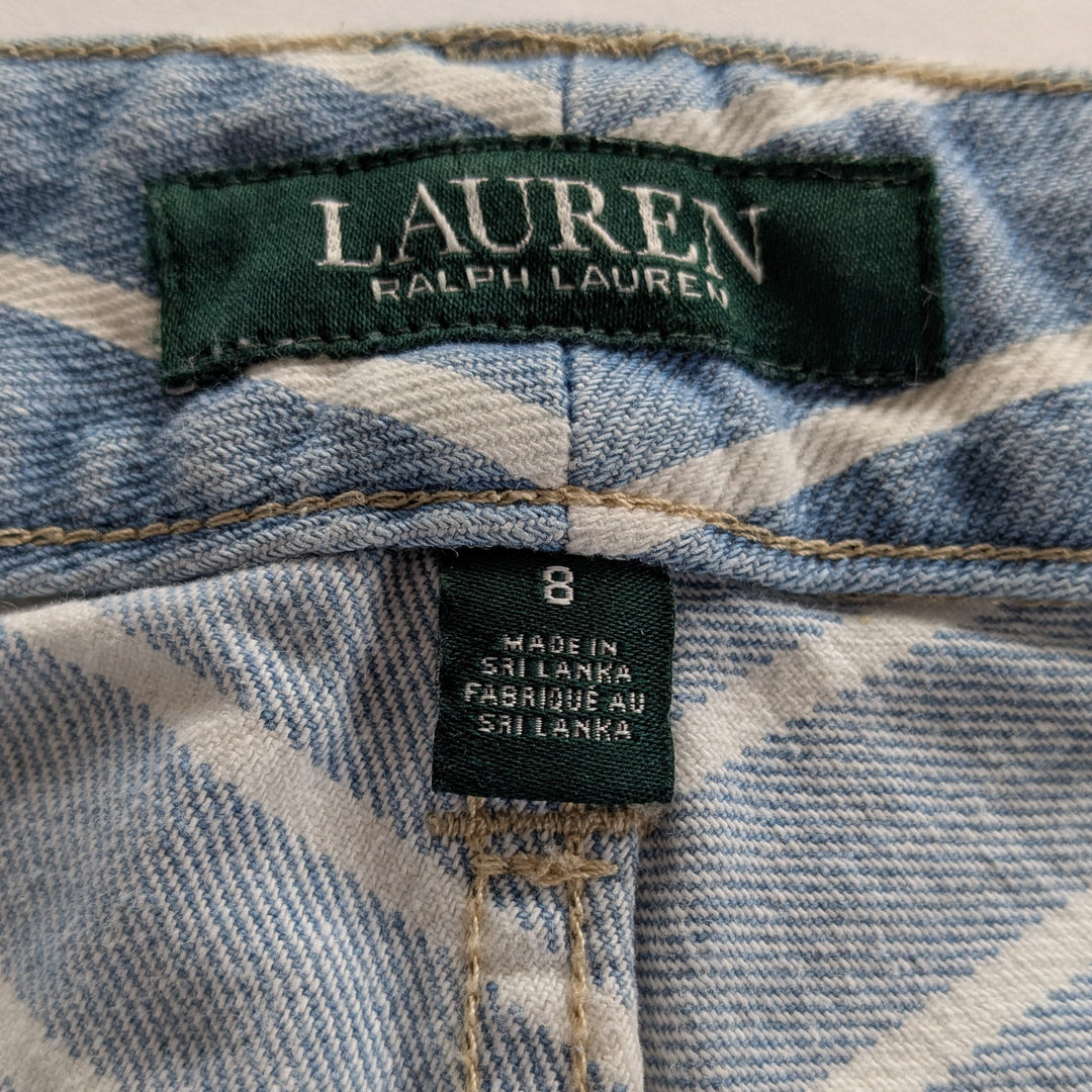 Lauren Ralph Lauren Striped Jeans Size 8
