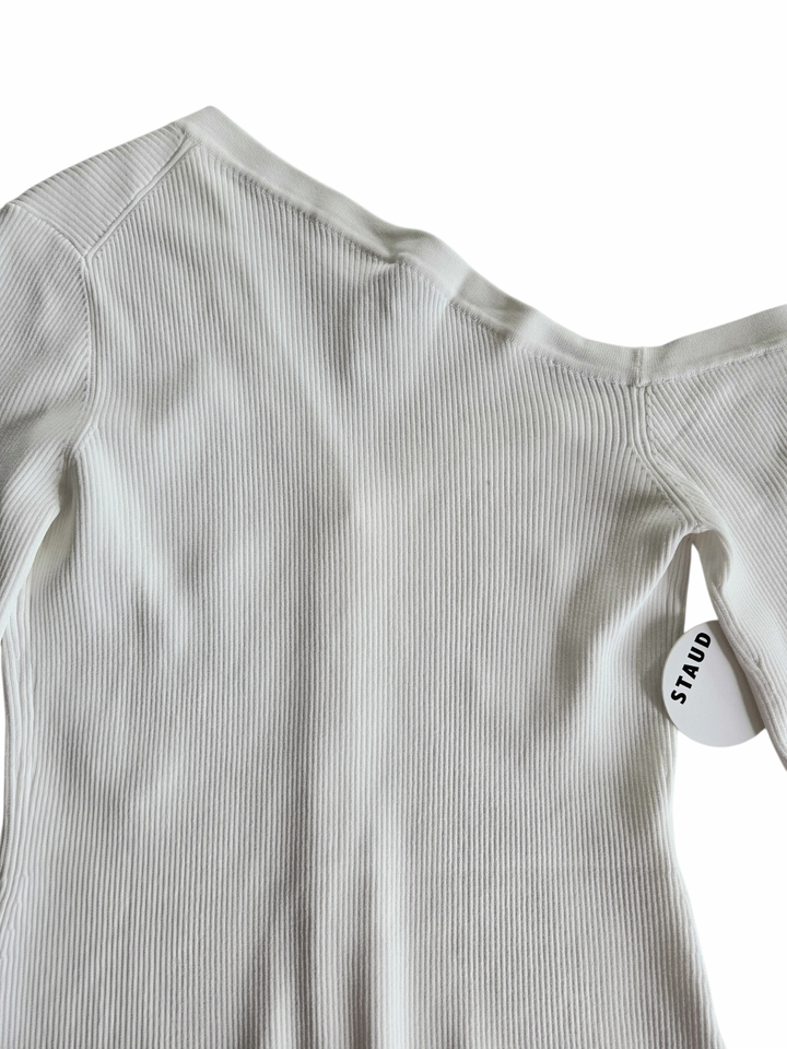 STAUD Craftsman One Shoulder Sweater Size Large
