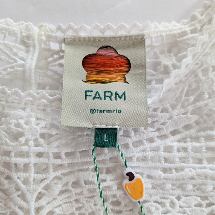 FARM Rio Guipire Lace Top Size Large