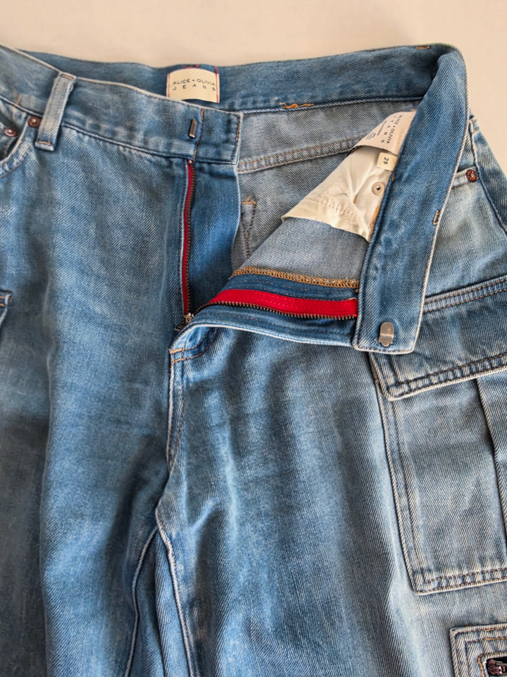 Alice + Olivia Cargo Jeans Size 29