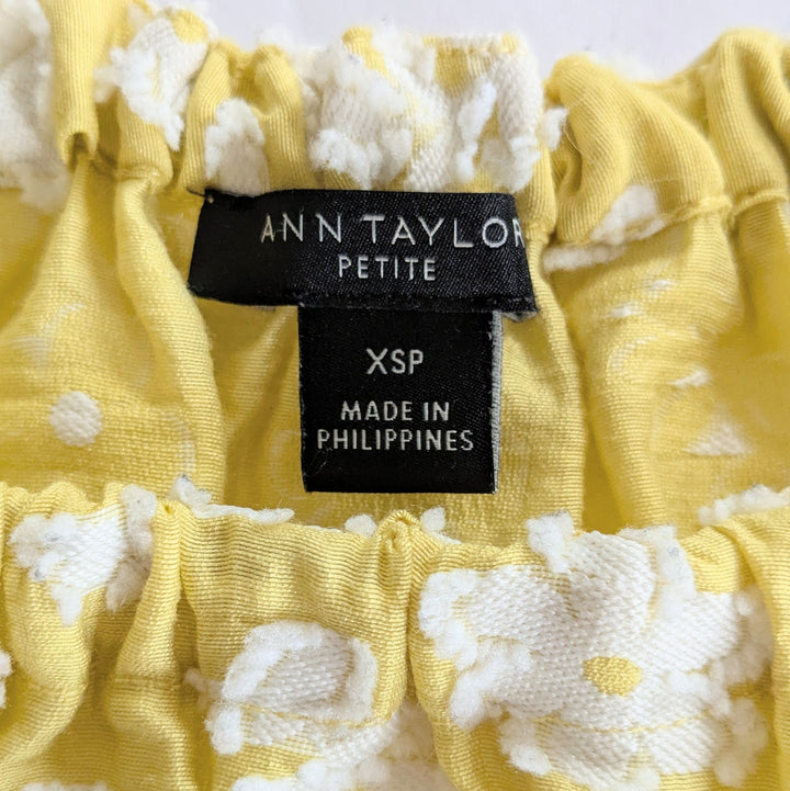 Ann Taylor Floral Top Size XSP