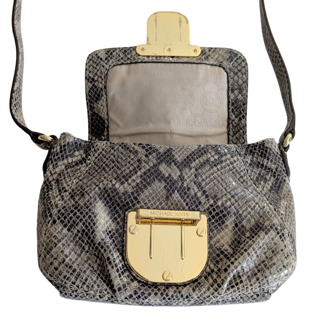 MICHAEL Michael Kors Charlton Snakeskin Crossbody