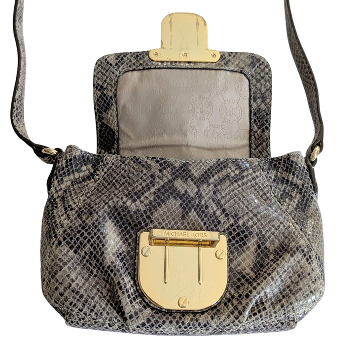 MICHAEL Michael Kors Charlton Snakeskin Crossbody