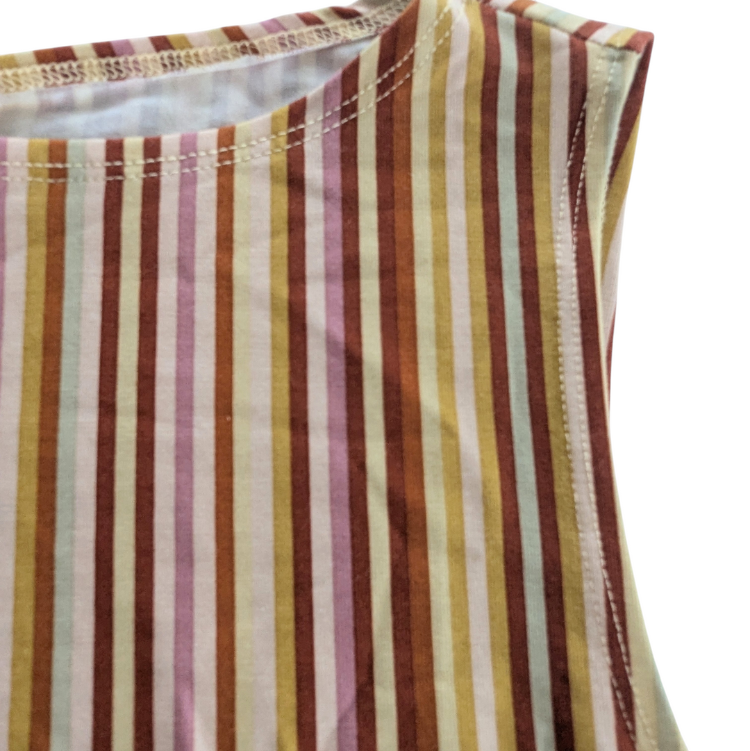 Reformation Dusk Striped Top Size Large