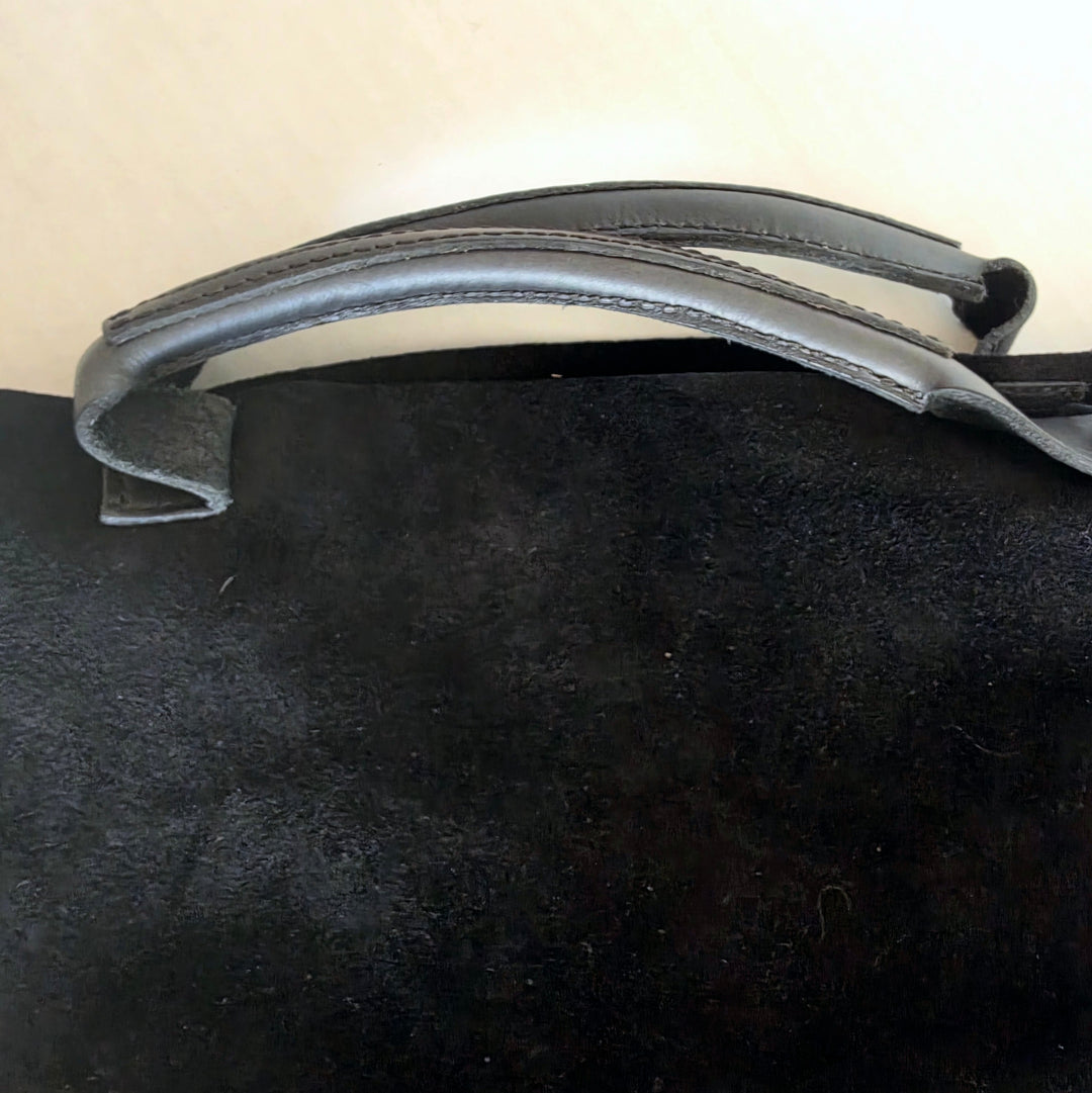 Elai Suede Fold Over Bag