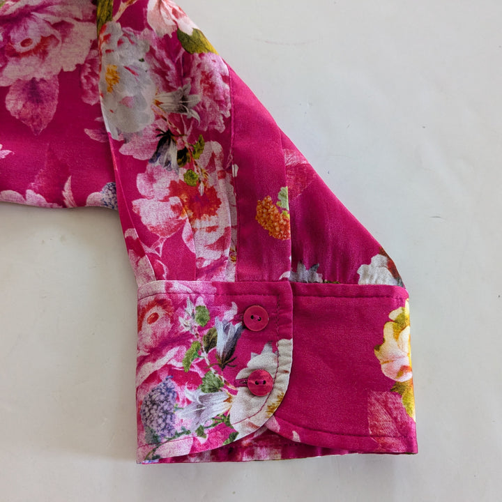 L'Agence Silk Blouse Size XS Tall