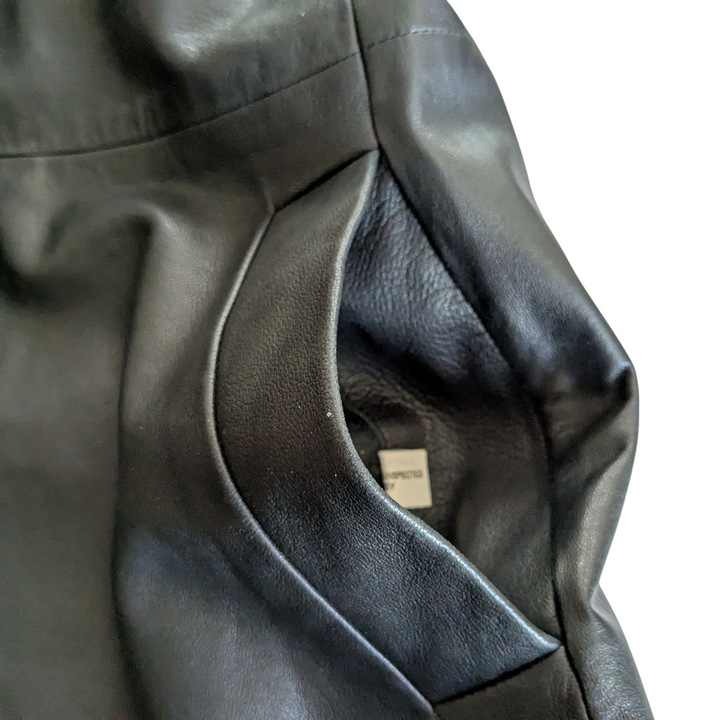 Cole Haan Leather Coat Size Small