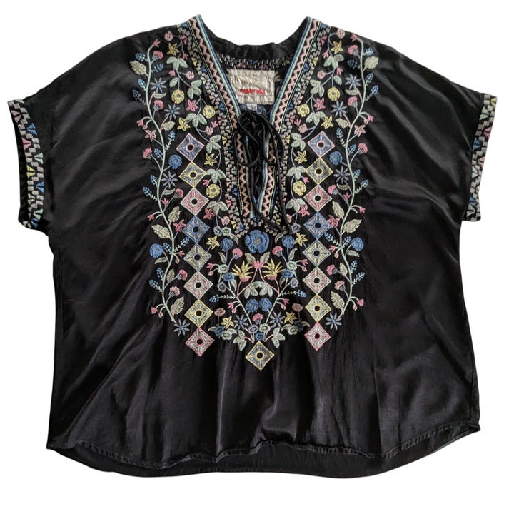 Johnny Was Biya Hendaya Tunic Size Small
