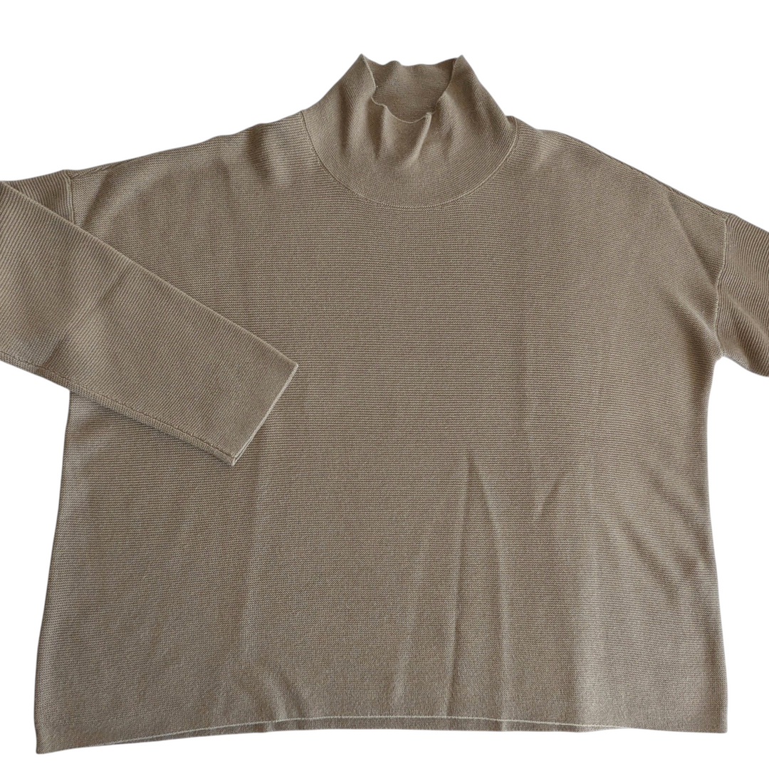 Eileen Fisher Mock Turtleneck Size Large