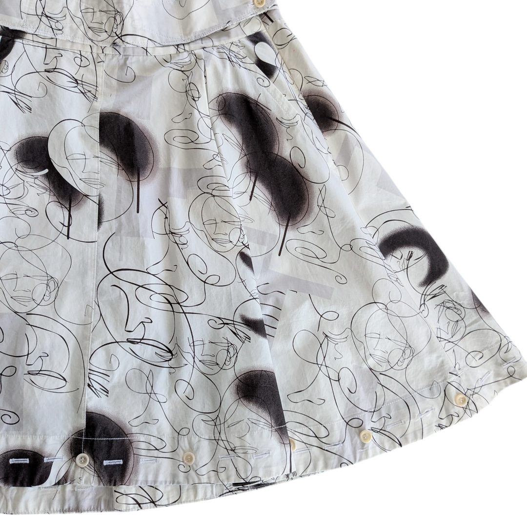 Prada Cotton Pleated Skirt Size 38/6