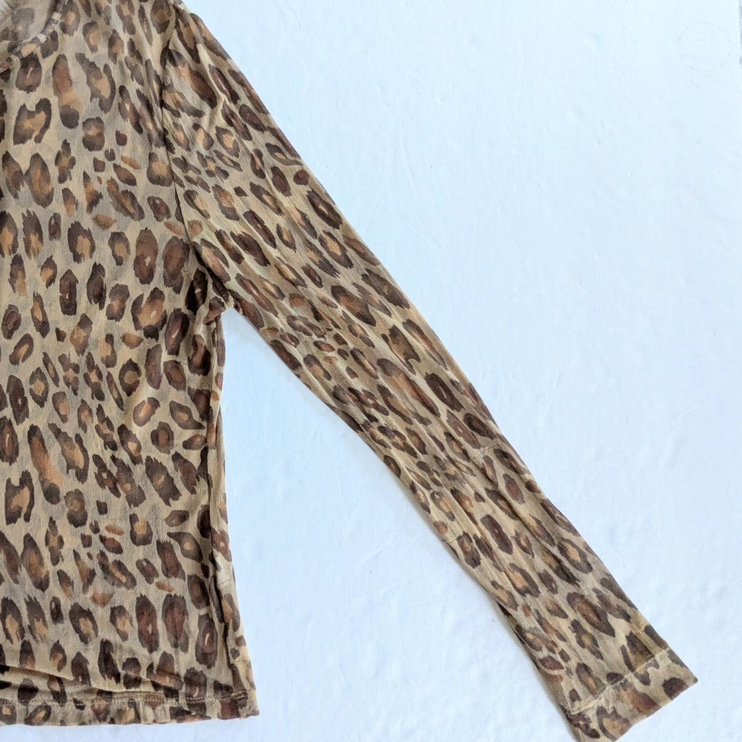EMANUEL by Emanuel Ungaro Sheer Silk Top Size Large