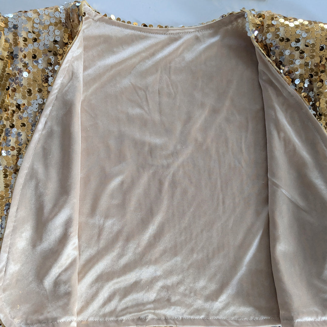 Gold Sequin Bolero Jacket