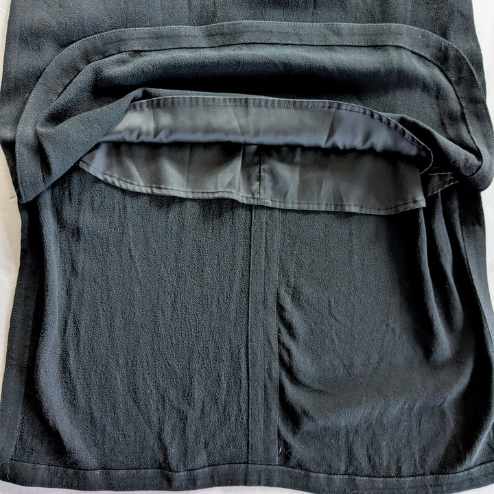 Helmut Lang Black Blaze Layered High Low Dress Size 4