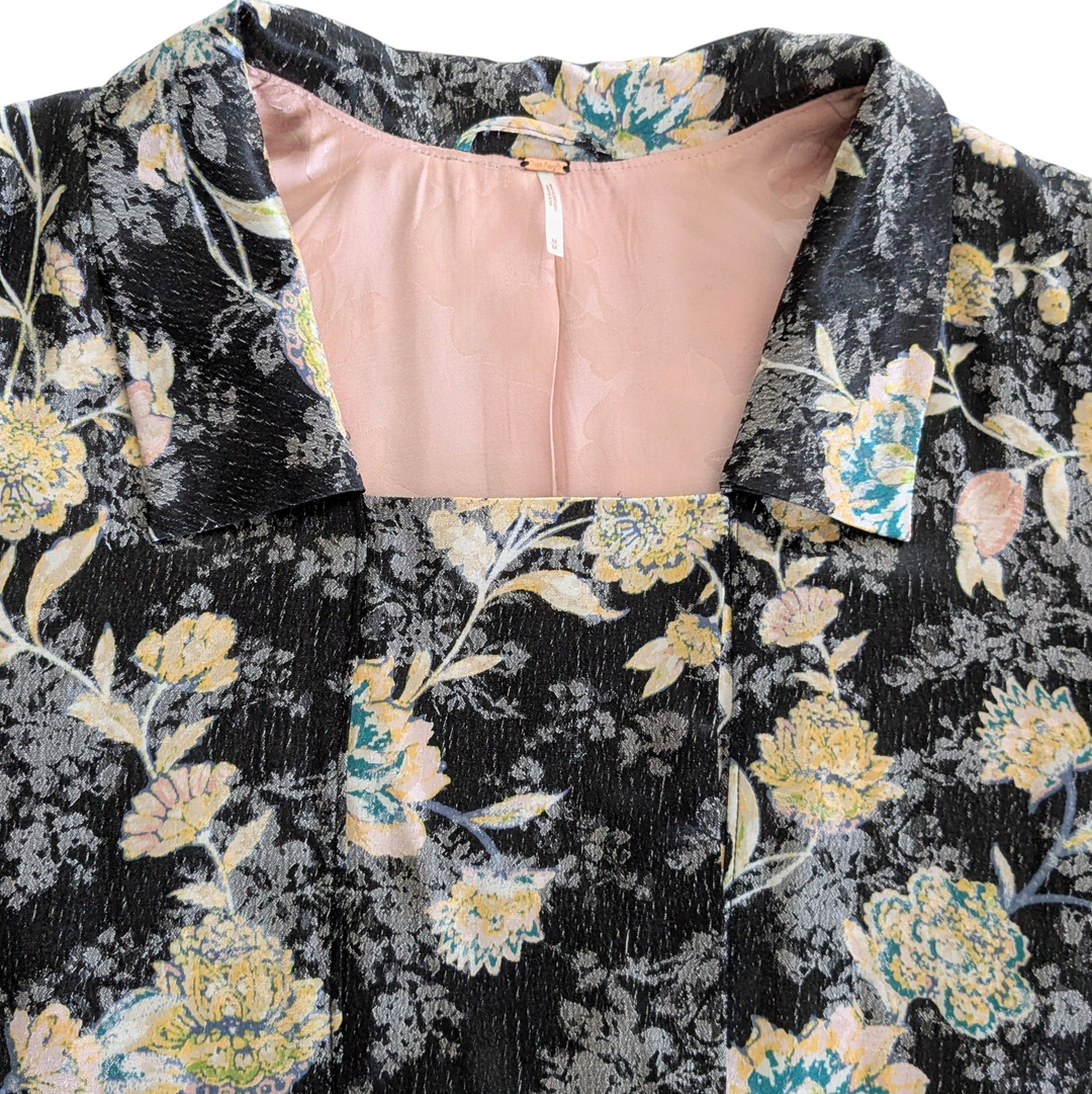 Free People Floral Kimono Jacket Size Medium