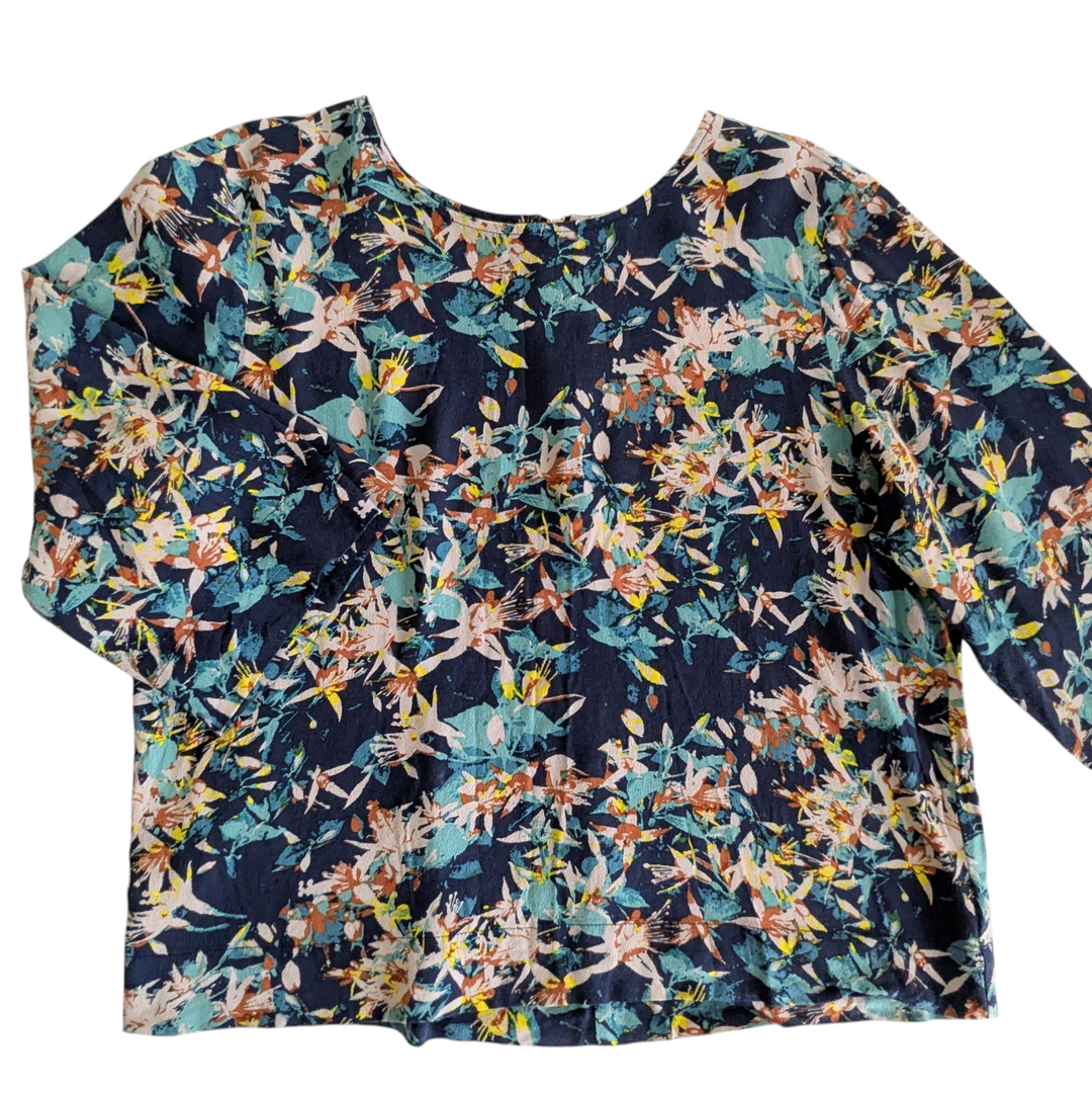 Sam & Lavi Floral Print Blouse Size Medium