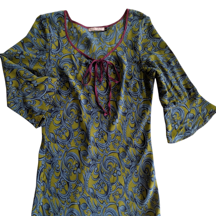Tova-Celine Silk Vintage Midi Dress Size Large