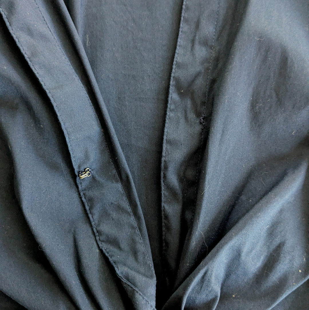 White House Black Market Navy Shirt Size 10