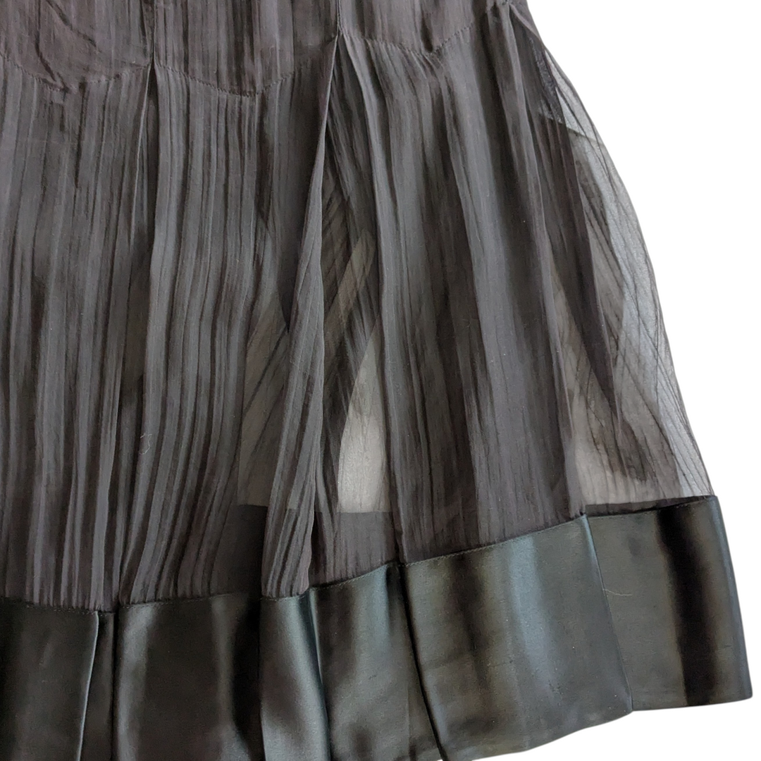 Jean Paul Gautier Sheer Silk Maxi Skirt