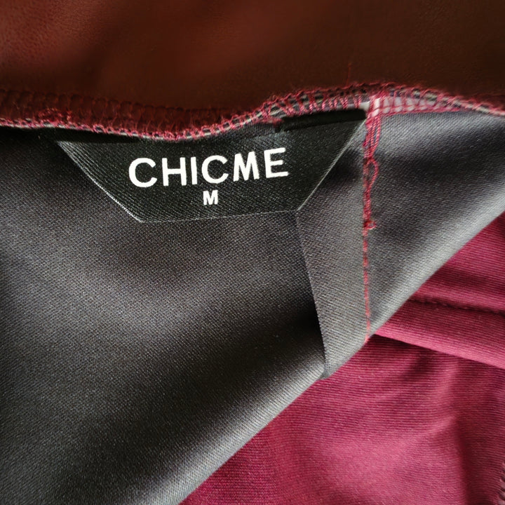 ChicMe Faux Leather Mini Skirt Size Medium