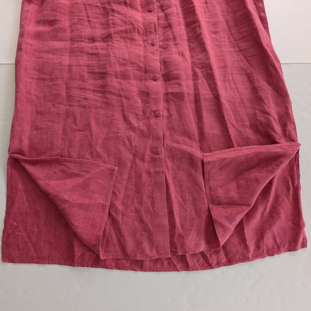Eileen Fisher Linen Shirt Dress Size Large