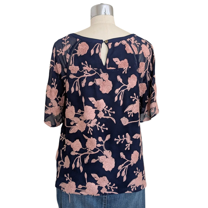 Anthropologie Maeve Franca Textured Top Size Large