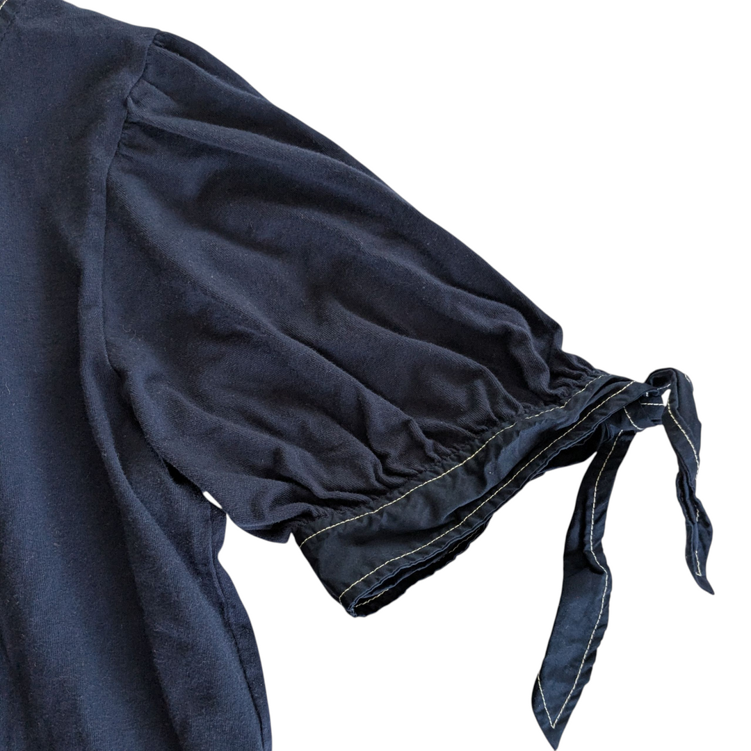 By Anthropologie Navy Top Size Large