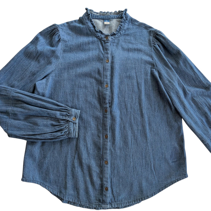 Old Navy Denim Shirt Size Medium Tall