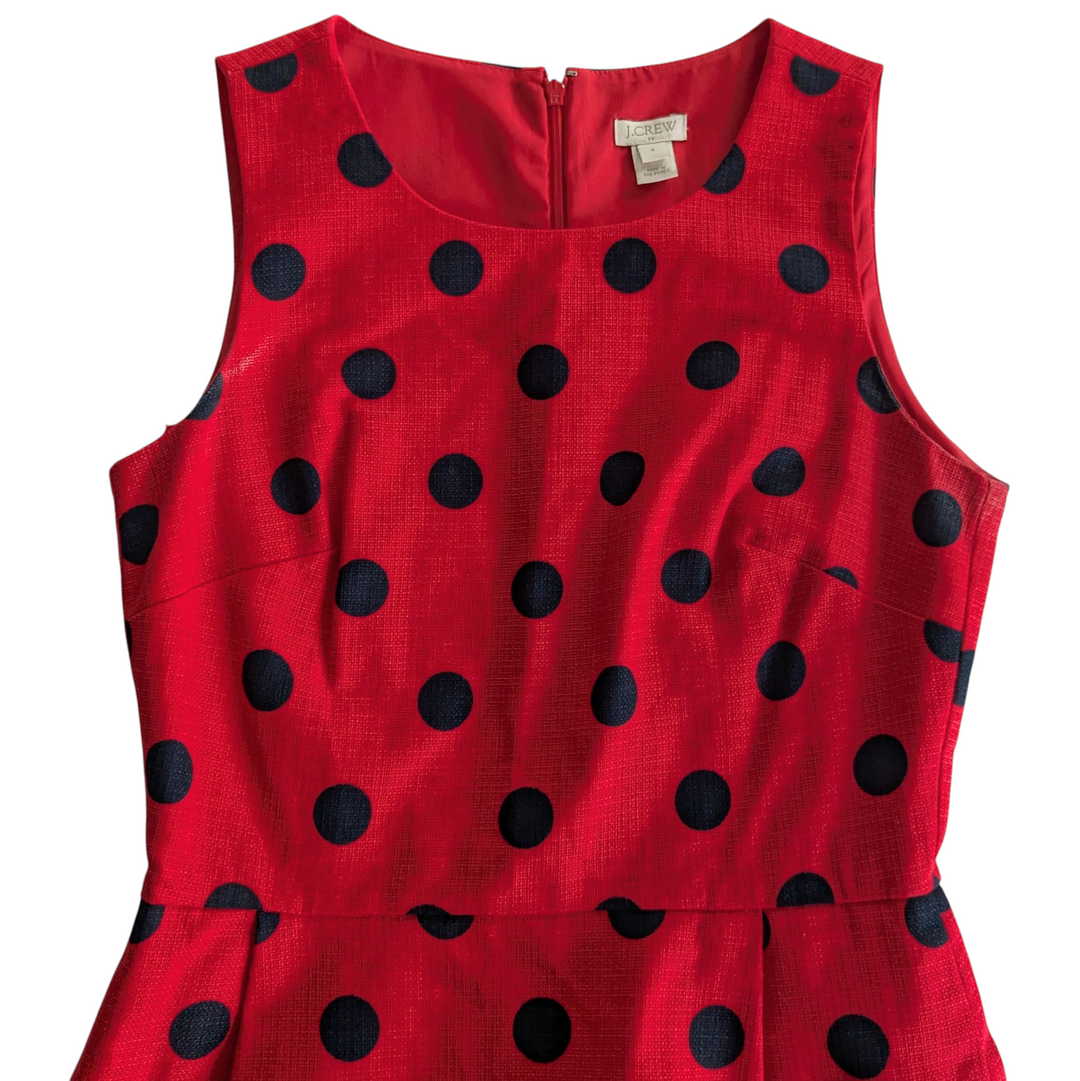J. Crew Factory Polka Dot Dress Size 4