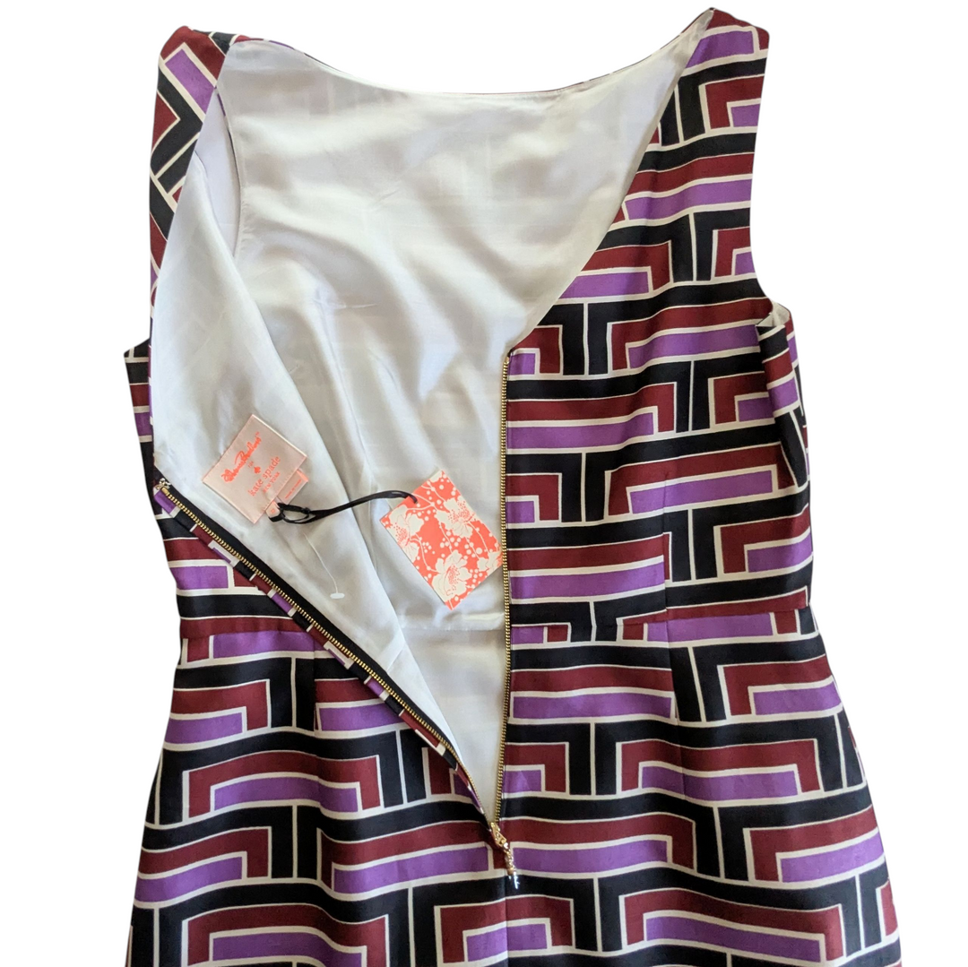 Kate Spade Cotton/Silk Sheath Dress Size 12