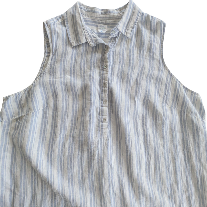 Sigrid Olsen Linen Shirt Dress Size 3X