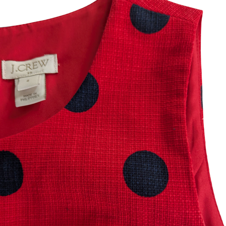 J. Crew Factory Polka Dot Dress Size 4