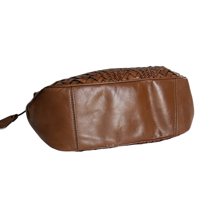 Cole Haan Woven Leather Hobo Bag