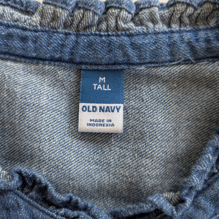 Old Navy Denim Shirt Size Medium Tall