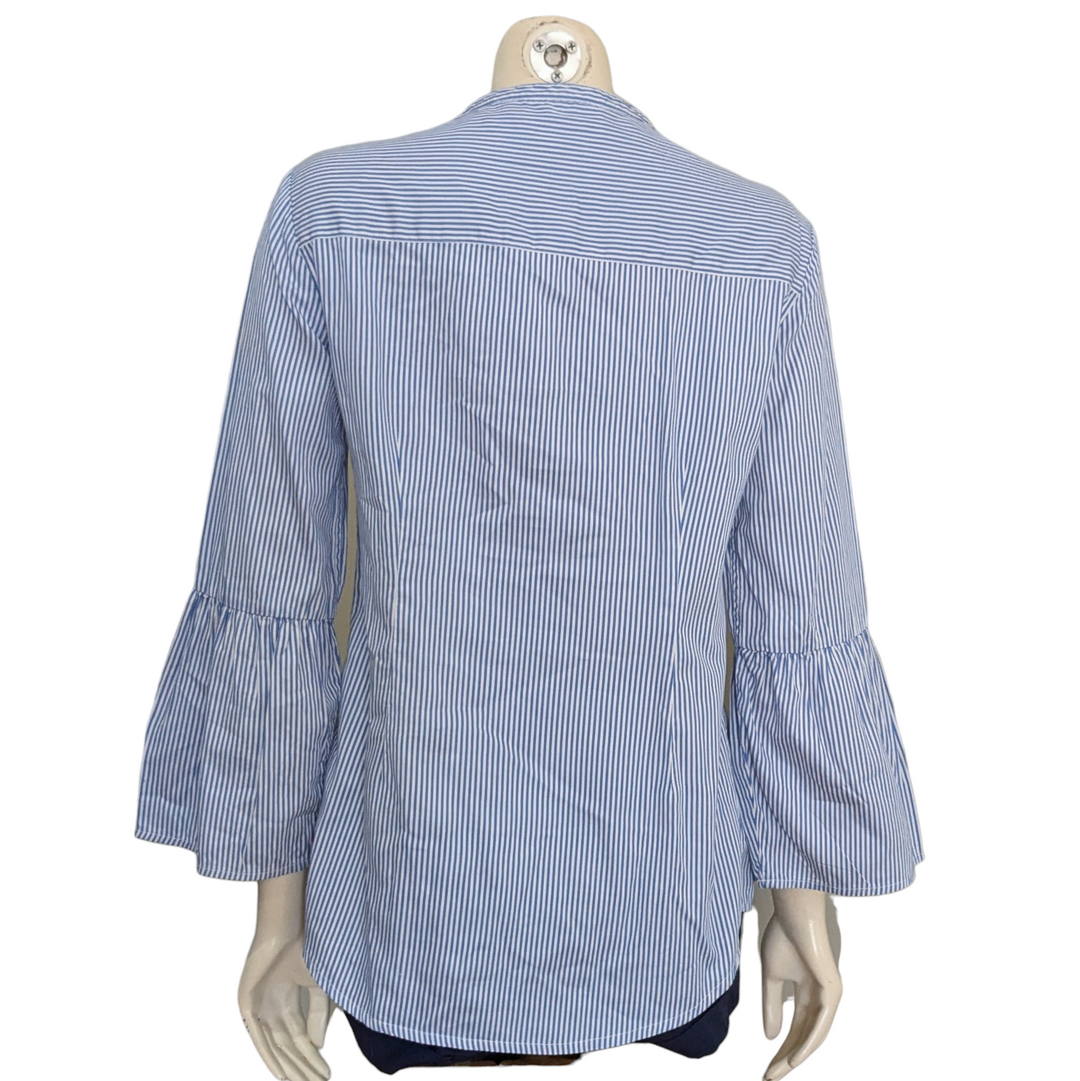 Boden Ticking Stripe Shirt Size 8