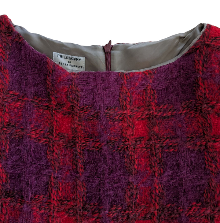 Philosophy de Alberta Ferretti Mohair and Wool Blend Dress Size XS