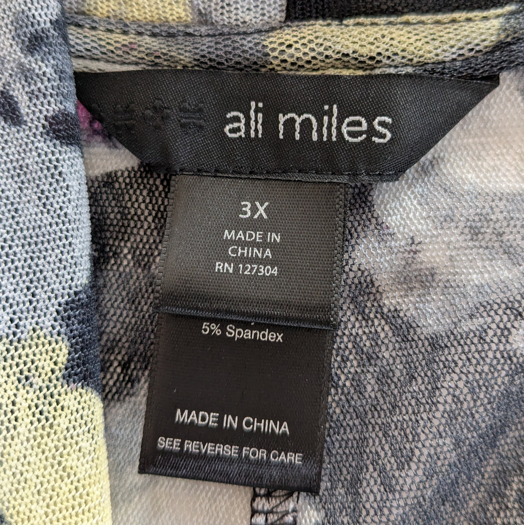 Ali Miles Mesh Open Cardigan Size 3X