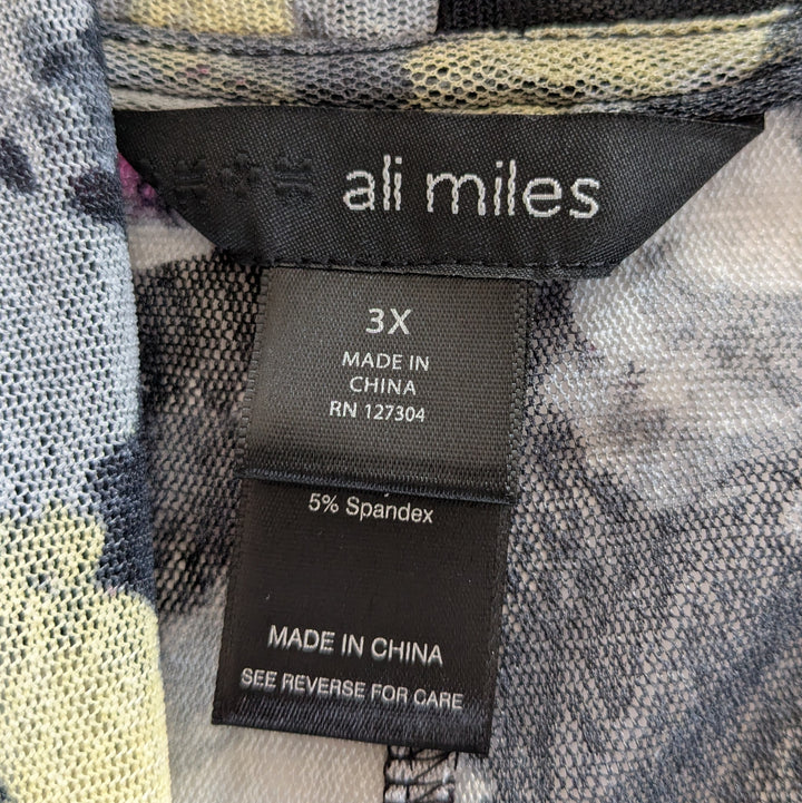 Ali Miles Mesh Open Cardigan Size 3X